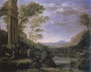 claude lorraine landscape with ascanius shooting the stag of sylvia France oil painting artist